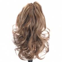 马尾假发片、短款夹式假发片、马尾假发片、波浪马尾假发 - 間色 - 查看 2