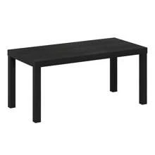 Modern Simple Coffee Table For Living Room, Office, Home Decor Accent, Functional Table, Storage Solution, Wood Coffee Table, Sturdy Rectangular Design For Versatile Use, Easy Assembly, Black - 黑色 - 查看 2
