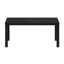 Modern Simple Coffee Table For Living Room, Office, Home Decor Accent, Functional Table, Storage Solution, Wood Coffee Table, Sturdy Rectangular Design For Versatile Use, Easy Assembly, Black - 黑色 - 查看 3