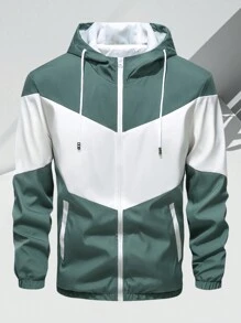 Alpha Camp 男友风男士休闲运动套装，秋季运动夹克和裤子，时尚潮流