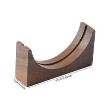 1pc, Espresso Coffee Filter Screen Holder Rack, Coffee Making Puck Screen Bracket Wooden Walnut Stand Rack, For RV Outdoor Camping Picnic Office Travel Coffee Maker Coffee Bar Accessories Back To School Supplies - Brown - View 7