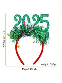 3 Packs 2025 New Year & Christmas Headpieces - Shiny Metallic Wire Stars Headdress, Suitable For Party, Photo Props And General Use - Washable Plastic Hair Accessories, Celebration, Christmas - 3 - View 5