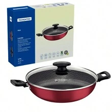 Loreto Wok Pan 3.3L 28cm Non-Stick Aluminum Starflon Red Tramontina - 27817022 - 紅色 - 查看 3