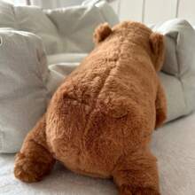 35CM 水豚毛绒玩具 - 逼真的毛绒动物，可爱的毛绒动物玩具，母亲节、朋友生日、圣诞节礼物、圣诞节风格生日礼物 - 棕色 - 查看 6