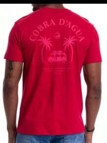 Men's Cobra D' Aguá T-Shirt 100% Cotton Surf, Beach, Style And Attitude In Every Detail Various Prints - Màu xám đen - Xem 5