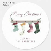 96 件万圣节恐怖木乃伊不给糖就捣蛋经典圆形贴纸着迷万圣节经典圆形贴纸可爱水彩生日万圣节经典圆形贴纸，圣诞节 - 彩色 - 查看 25