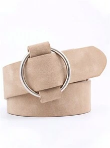 1 peça Cinto de Couro Casual Feminino Criativo de 105 cm Sem Fivela, Cinto Largo da Moda para Jovens Senhoras
