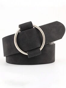 1 peça Cinto de Couro Casual Feminino Criativo de 105 cm Sem Fivela, Cinto Largo da Moda para Jovens Senhoras
