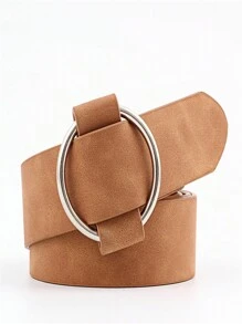 1 peça Cinto de Couro Casual Feminino Criativo de 105 cm Sem Fivela, Cinto Largo da Moda para Jovens Senhoras