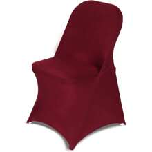 HAINARverS Stretch Spandex Folding Chair Covers 30PCS Universal Fitted Chair Cov - 白色 - 查看 10