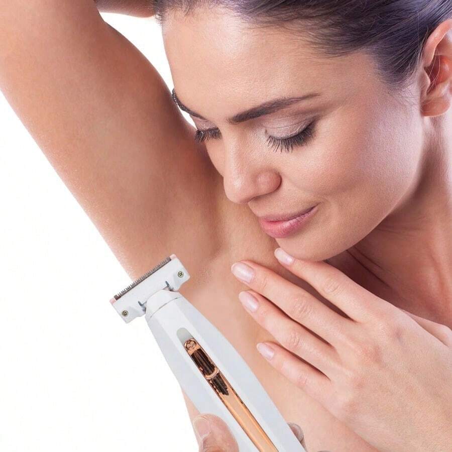 Underarm Razor Facial Shaver Private Area Woman Trimmer Shaver Leg Hair Trimmer Electric Women Epilator Safety Shaving Razor - White - View 1