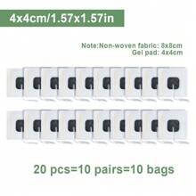 Eletrodos de Vários Tamanhos, Conector de Pino de 2mm, Almofadas de Gel de Reposição, Patches de Massagem EMS de Alta Qualidade, Adequados para Dispositivo de Terapia TENS, Estimulador Muscular de Tecido Não Tecido, Melhor Preço - Multicolorido - Visão 16