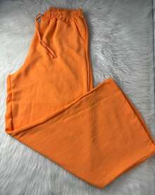 Women's Plus Size Tailored Pantaloons Nobre Size - Naranja - Ver 1