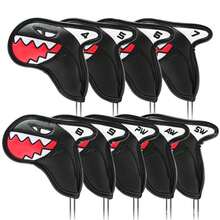 9PCS Shark Golf Iron Covers Golf Wedge Cover Golf Head Covers Protective Cover - Multicolor - View 3