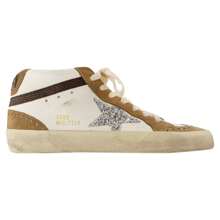 Golden Goose Mid Star Sneakers - Deluxe Brand - Leather - White - White - View 1