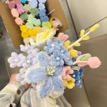 管道清洁器新颜色，200 件新颜色雪尼尔杆，彩色管道清洁器，工艺管道清洁器，雪尼尔杆管道清洁器，散装管道清洁器，毛绒管道清洁器，彩色管道清洁器超值装多色雪尼尔杆，适用于 DIY 艺术和工艺项目和装饰品 - 6 毫米 X 12 英寸 - 彩色 - 查看 5