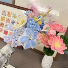 管道清洁器新颜色，200 件新颜色雪尼尔杆，彩色管道清洁器，工艺管道清洁器，雪尼尔杆管道清洁器，散装管道清洁器，毛绒管道清洁器，彩色管道清洁器超值装多色雪尼尔杆，适用于 DIY 艺术和工艺项目和装饰品 - 6 毫米 X 12 英寸 - 彩色 - 查看 6