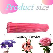 管道清洁器新颜色，200 件新颜色雪尼尔杆，彩色管道清洁器，工艺管道清洁器，雪尼尔杆管道清洁器，散装管道清洁器，毛绒管道清洁器，彩色管道清洁器超值装多色雪尼尔杆，适用于 DIY 艺术和工艺项目和装饰品 - 6 毫米 X 12 英寸 - 彩色 - 查看 2