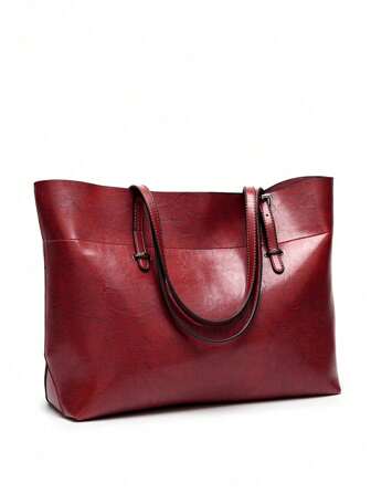 حقيبة يد كاجوال سعة كبيرة ذات طراز عصري ونمط بسيط مناسبة كهدية للسيدات العاملات، طالبات الجامعة، والموظفات