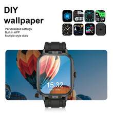 Đồng hồ thông minh dây đeo silicon thể thao thời trang thường ngày MỚI 2024 HOT dành cho nam và nữ, dây đeo silicon có chức năng gọi/trả lời, đếm bước chân, theo dõi lượng calo, theo dõi khoảng cách, theo dõi nhịp tim, la bàn, báo thức và cảnh báo thông báo, màn hình cảm ứng toàn phần 2,01" tương thích với Android và IOS - Nhiều màu - Xem 5