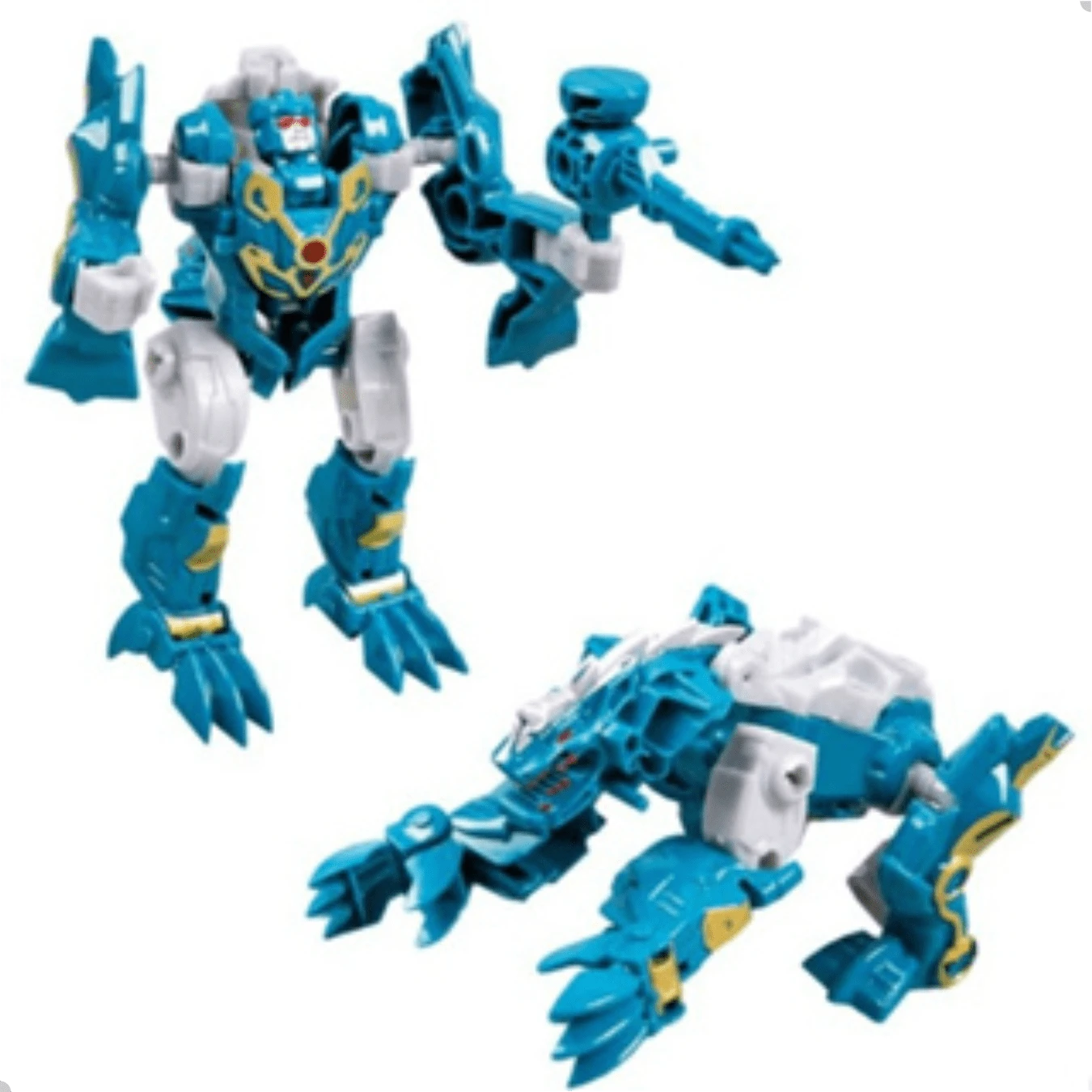 Transform Dinosaur Doll Becomes Robot Beast Tribe Plastic Toy DuteToys - 墨綠色 - 查看 1