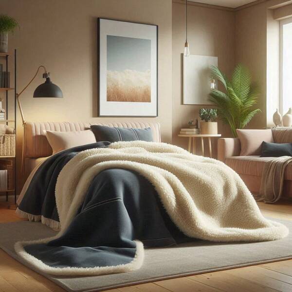 Coberdrom Queen Enchimento 180GR Com Sherpa e Manta Varias cores