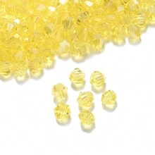 200pcs/Set 4mm Bicone Artificial Crystal Beads For Necklace Bracelet Making Colorful Faceted Glass Spacer Beads DIY Accessories - Facted Beads - View 9