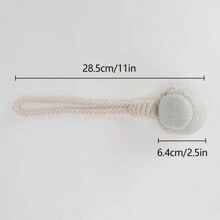 Juguete de mascota, bola de tenis anudada, juguete para masticar, cuerda de tira y afloja, juguetes interactivos para mascar para perros y cachorros - Multicolor - Ver 2
