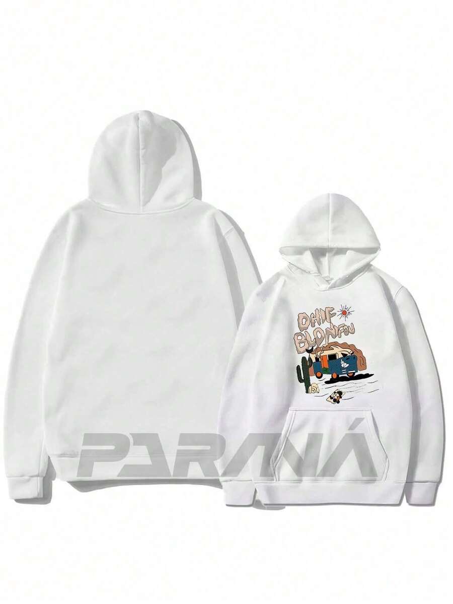 Dhif Blonifou Sweatshirt 100% Cotton Unisex Cold Weather Top - Fast Shipping - trắng - Xem 1