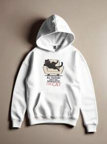 Kitten Meme Cat Bored Cute Cat Sweatshirt Ref 0211 NERD VEST - Blanco - Ver 1