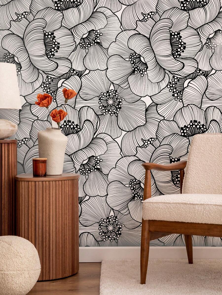 1 miếng giấy dán tường tự dính 47,24in*15,75in, họa tiết hoa văn trừu tượng vẽ tay liền mạch, miếng dán tường bằng nhựa vinyl hiện đại bóc ra và dán, miếng dán chống trầy xước dày, thích hợp cho nhà bếp, phòng tắm và trang trí nhà cửa, miếng dán cải tạo, tấm ốp tường bóc ra, giấy dán tường, giấy dán tường, vật dụng trang trí mùa xuân làm mới ngôi nhà của bạn, miếng dán trang trí Rama - Nhiều màu - Xem 1