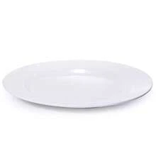 28 CM WHITE FLAT PLATE IN MELAMINE / PLASTIC - trắng - Xem 4