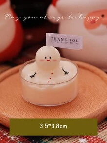 1pc 圣诞节小茶蜡限量新品香薰蜡烛伴侣礼物生日礼物家居装饰蜡烛 - 彩色 - 查看 14