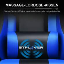 GTPLAYER كراسي ألعاب - الأزرق - مشاهدة 3