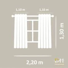 Blackout PVC Curtain 2.20 X 1.30 White Eyelets Various Colors - 海軍藍 - 查看 4