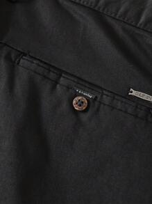 Men's Slim-Fit Stretch Cotton Fashion Casual Chino Pants - màu đen - Xem 7