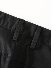 Men's Slim-Fit Stretch Cotton Fashion Casual Chino Pants - màu đen - Xem 8