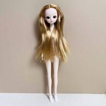 11.81 英寸全新漂亮瘦卡通 3D 动画脸梦幻眼睛 26 可爱扁平身体娃娃玩具带灵活关节，时尚女孩 Ob11 娃娃 BJD 娃娃爱好者，卡哇伊蛋糕模型烘焙
