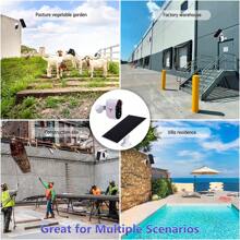 1 Set Night Vision Battery Powered Security Camera With Solar Panel & Two-Way Talk, Wireless Outdoor Camera, IP65 Waterproof, 2.4GHz WiFi, PIR Motion Sensor - White - View 7