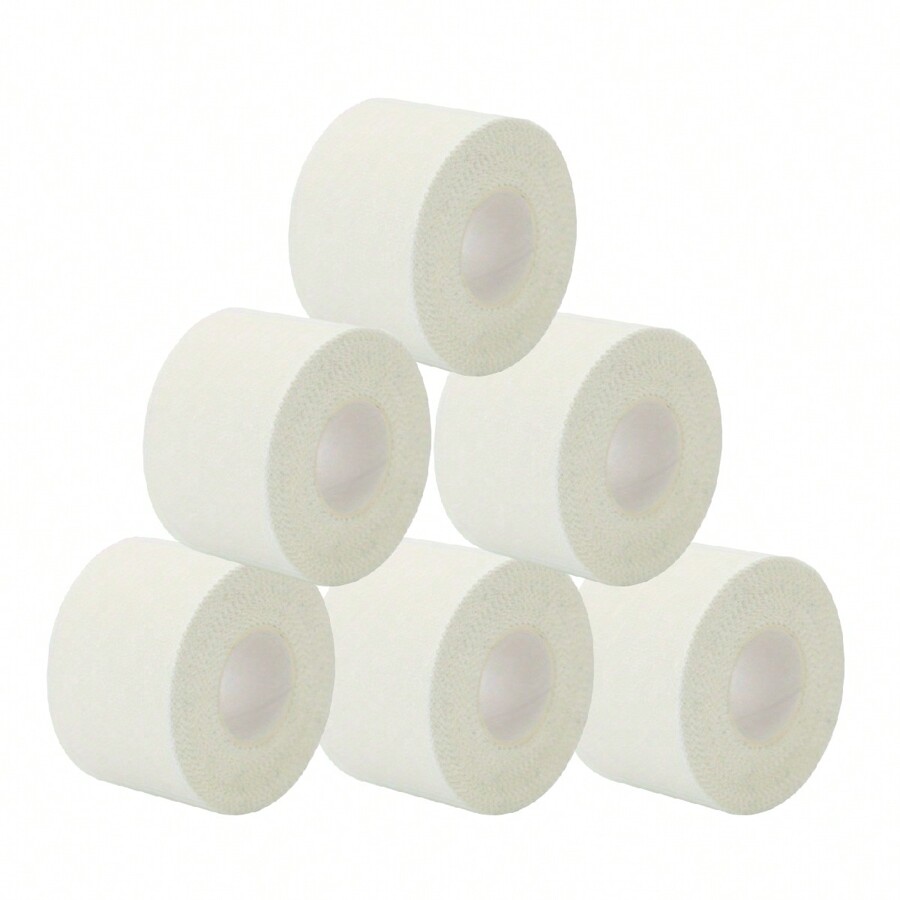 6Pcs Athletic Tapes, White Sports Tape,Easy Tear, No Sticky Residue