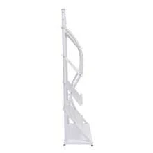 Floor-Standing Magazine Rack Information Rack Storage Rack Newspaper Rack Display Rack Manual Book Rack Single Page Simple Iron - White - View 9