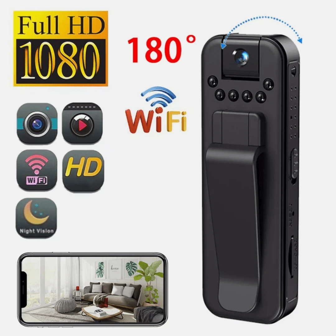 L7 Portable Small Body Camera 1080P With Night Vision And Motion Detection Wearable - Black - View 1