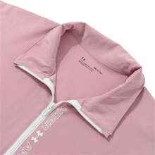 Under Armour Áo khoác nữ dệt kim có mũ trùm đầu, kiểu dáng thường ngày, nên đặt mua nhỏ hơn một size. - Hồng/trắng - Xem 3