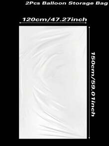 1/2/5pcs Large Balloon Bag Storage Bag 47.27*59inch, Clear Large Big Plastic Bag Tool Transport Ballon, Christmas Tree Disposal Storage Bag, Balloon Storage Bag Reusable Thickened Storage Bag, Balloon Stand,Birthday Decoration Wedding Decoration, Party Balloon Accessories