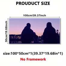 1 件可定制无框帆布海报，个性化情侣、友谊和家庭照片帆布印刷，适合家庭照片、婚礼、周年纪念日，卧室客厅走廊的理想礼物，送给朋友和家人的完美礼物，墙壁艺术，家居装饰 - 彩色 - 查看 13