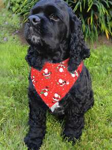Pet Christmas All-Over Print Bandana, Pet Accessories