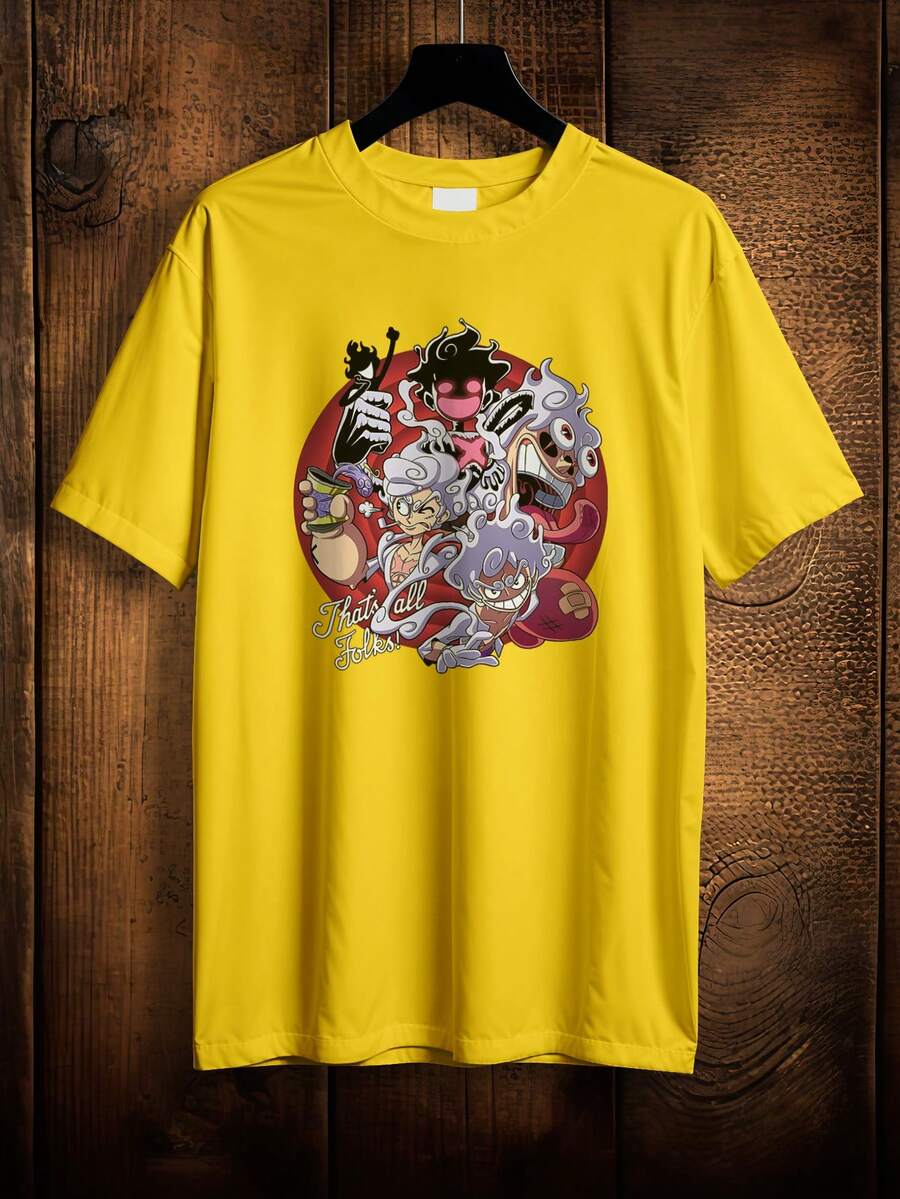 T-Shirt Shirt One Piece  5 Gear Meme This Is All Personal Ref 2089 VEST NERD - 黃色 - 查看 1
