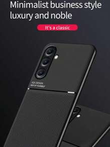 兼容 16 1 件高端商务图案磁贴防震防尘手机壳兼容三星 A55 A35 S22 Ultra S23 Ultra S24 Ultra，兼容 11 12 13 14 15 Pro Max - 藍色 - 查看 6