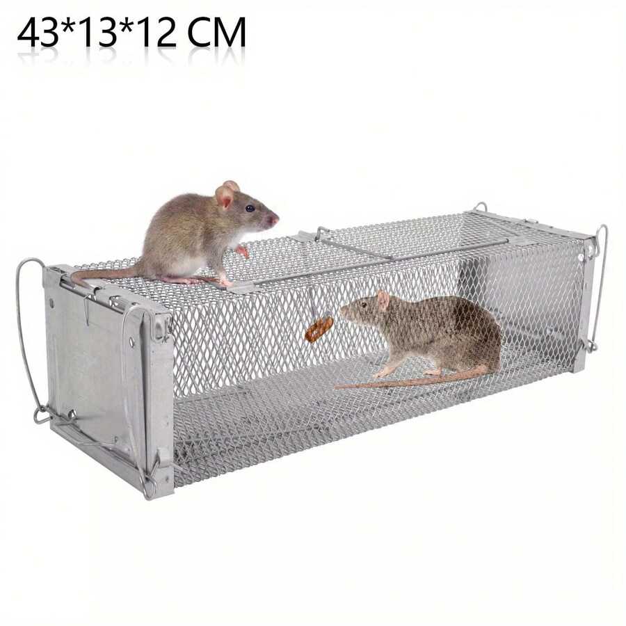 EGD Lebendfalle Für Mäuse & Kleine Nagetiere – Mausefalle Aus Metall, 24x11,5x11,5 Cm, Human & Wiederverwendbar