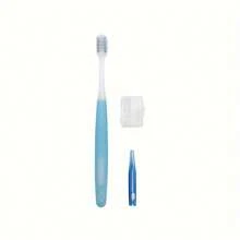 1 Stück Erwachsene Zahnbürste mit kieferorthopädischer Ausrichtung, Dental-Softreinigungs-Zahnbürste mit weichen Borsten, Interdental-Bürstenreinigungswerkzeug für Zahnspangen